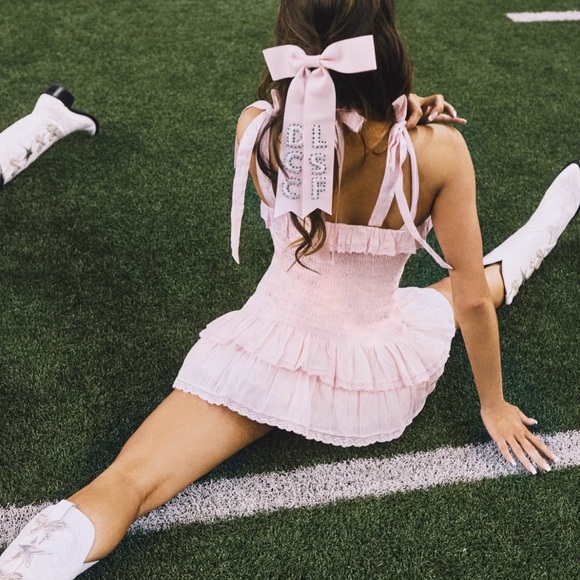 LoveShackFancy Pink Ruffle Dress - Picture 11 of 11